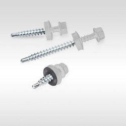 Suruburi autoforante pt. metal 4,8x19 EPDM RAL 9002, 250 buc/cut