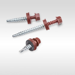 Suruburi autoforante 4,8x35 EPDM RAL 3009, 250 buc/cut