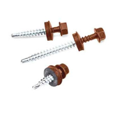 Suruburi autoforante 4,8x35 EPDM RAL 8017, 250 buc/cut